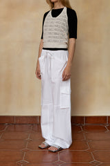 Daily pocket wide pants_ivory