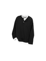 RELABEL (‘LABEL’) ファインテクスチャー フェイクレイヤード ロングスリーブ Tシャツ