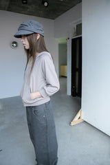mild v-neck hood zip-up(3colors)