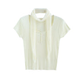 Vera Soft Rib Scarf Tee