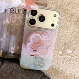 Aurora Glitter Ribbon Bambitalk iPhone Case