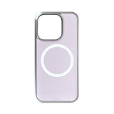 [MADE] MILKY PINK PHONE CASE (magsafe epoxy silver bumper)