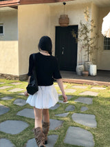 Draw Balloon Belt SET Banding MIni Skirt