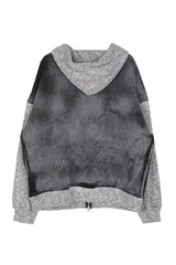 No.0968 ウォッシングカラーリングフードジップアップ