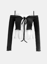 Ruby Frilled Sleeveless & Cardigan Set