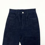 Selvedge denim spandex high waist bootcut pants (Denim)