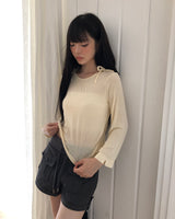 ソセン フリル ロングスリーブ Tシャツ