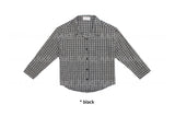 ナチュラル チェック 3/4 シャツ