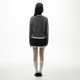 コージーウェーブカーディガン (グレー)