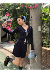 スマートツイストプリーツニット2ﾋﾟｰｽセット