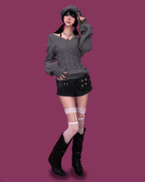 big button belt shorts (2color)