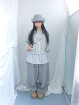 シフォンフリルラインドレス