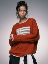 NYX FLAG KNIT RED