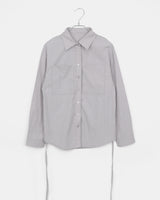 Suhi Rivet Pocket Strap Loose Fit Long Sleeve Shirt