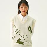 [UNISEX]Star OF Knit Vest