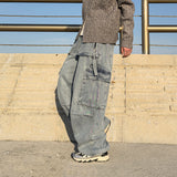 Den Strap Wide Cargo Denim