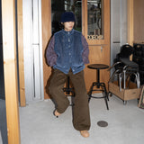 Western boots cut work pants / Khaki