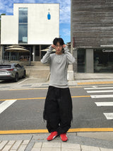 Looker Shirring Cargo Cotton Pants 3C