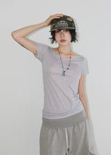LUCA BOAT-NECK TEE