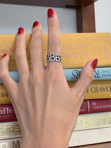 [SILVER925] B INITIAL RING