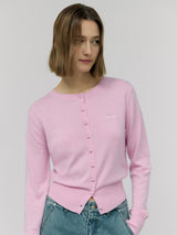 ROLA BASIC ROUND CARDIGAN PINK