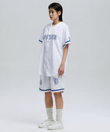 GOTHIC SYMBOL BASEBALL JERSEY JACKET_WH