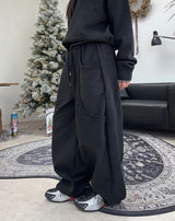 Allen two-pocket brushed banding pants