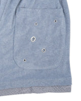 LAYERED TERRY SHORTS (LIGHT BLUE)
