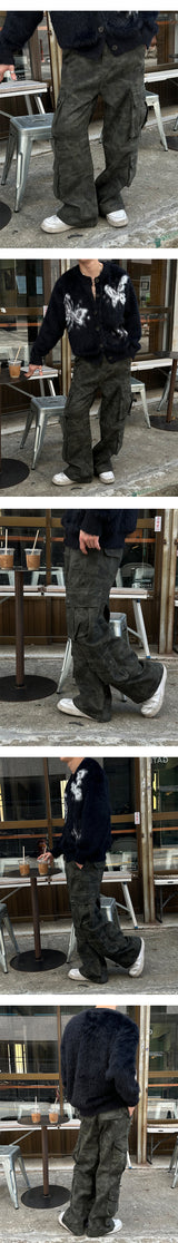 [Unisex] 4ポケットカーゴカーモパンツ