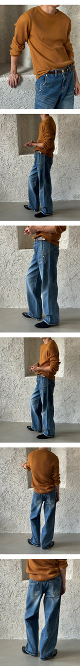 [F/W Golgi wool round neck knit(4color)