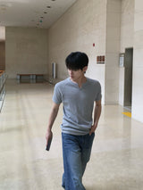 ジフ スリット ワッフル マッスルフィット ショートスリーブ Tシャツ 5C