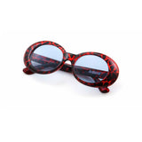 Roswell Original Glossy Red Leopard / Blue Tint Lens