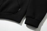 Diver Crop Hood Zipup (Black)