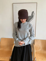 Dolde Color Round Long Sleeve T-Shirt