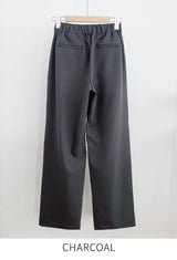 Tinel Pintuck Wide Banding Slacks
