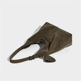 Autumn Winter Faux Leather Soft Tote Shoulder Bag