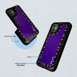 カラーポケット (purple) スマホケース (epoxy bumper)