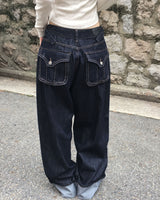 ロールアップデニムパンツ