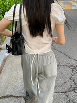 [MADE] Kanti Lace Track Wide Pants