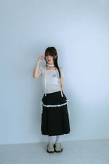 チョーカーバッジTシャツ(アイボリー)