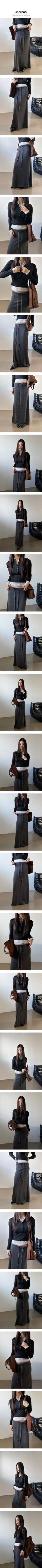 Soft golgi long skirt(3color)