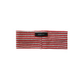 Stripe Waffle Head Band (red/grey)