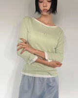 TENCEL LAYERED 3/4 TEE