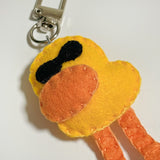 [MADE] Yellow Sunglasses Duck Key ring