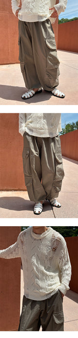 [S/S] Multi cargo nylon pants (3color)