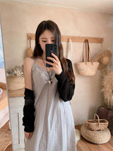 Beautiful Simple Knit Bolero (4color)