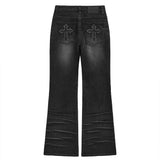 cross boots cut (black)