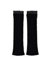 LACE LEG WARMER BLACK
