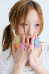MON BEBE : Kitty Ring ( orange )
