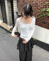 ギルリボンレースパンチング長袖カーディガン